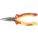 NEEDLE NOSE PLIER, INSULATED, 2⅛ IN MAX JAW OPENING, 6⅜ IN OVERALL L, 1⅞ IN JAW L, CUTTER