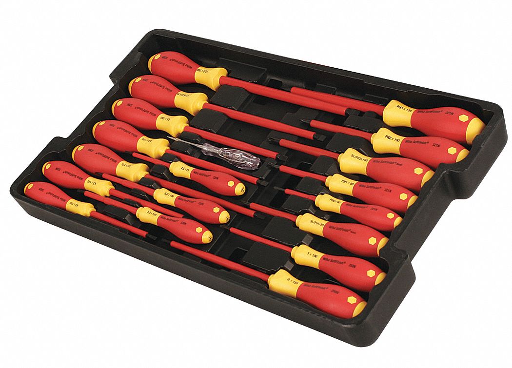 SCREWDRIVER SET,INSULATED,19 PC