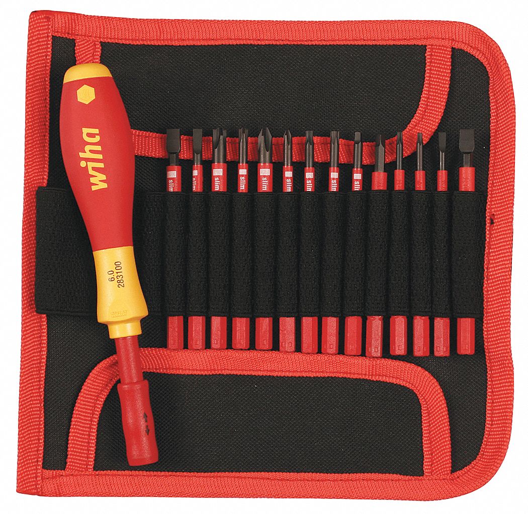 Desarmador Multipuntas 1/4 Phillips , Plana , Cuadrada , Torx 8 piezas -  Grainger México