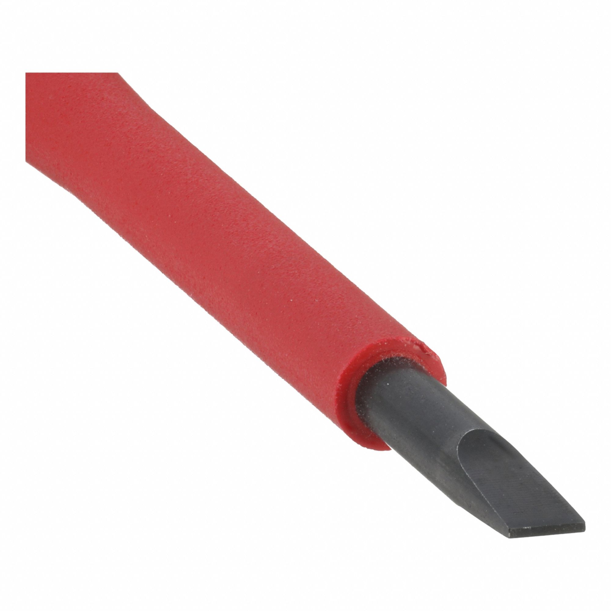 Insulated Slotted Screwdriver: Insulated SoftFinish, 3.0 mm Tip Size, Long Lg, 8 in Overall Lg