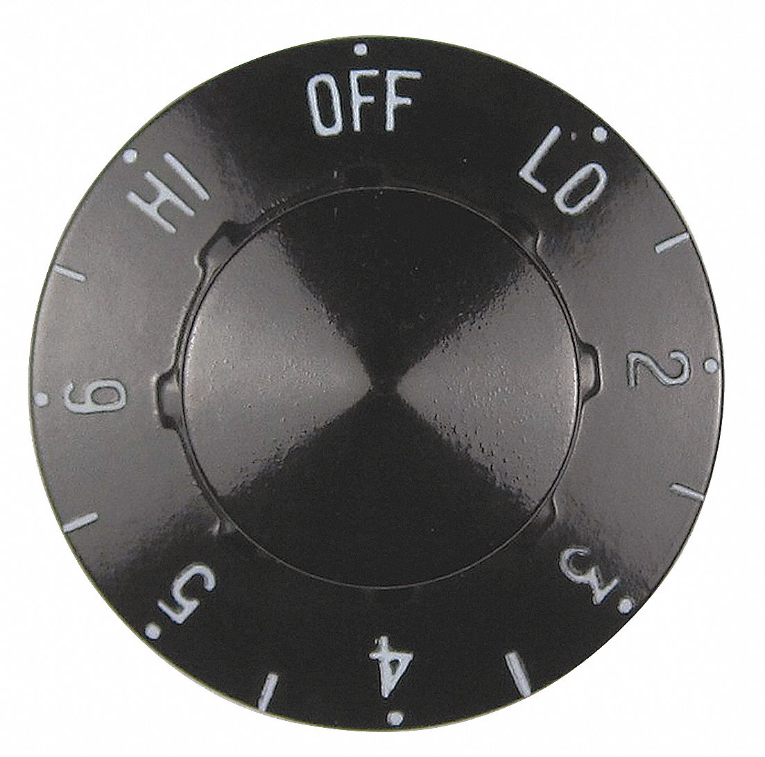 TEMPERATURE DIAL,BLACK,