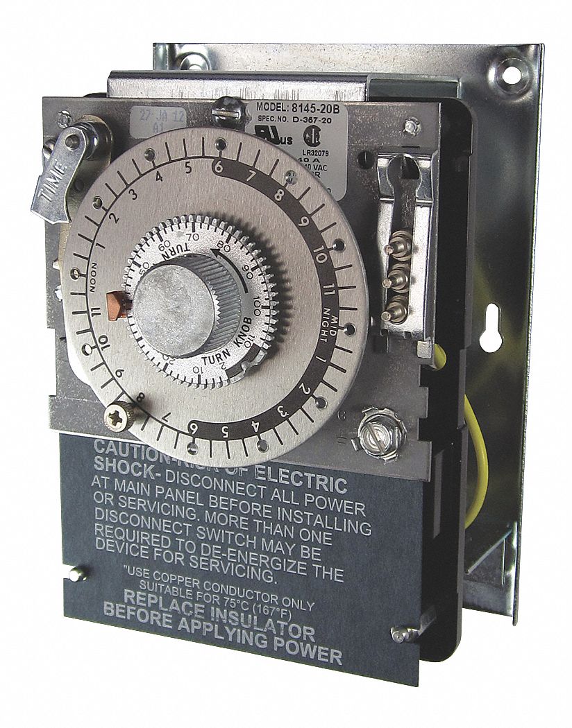 PARAGON Defrost Timer Control, 208/240VAC Voltage, Defrost Time (Minutes): 4 to 110   Defrost Timer Control   26X383|8145 20B