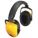 EARMUFFS, OVER-THE-HEAD, FOLDABLE, YLW, BLK, PVC/POLYOXYMETHYLENE, 25DB, DIELECTRIC