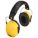 EARMUFFS, OVER-THE-HEAD, FOLDABLE, YLW, BLK, PVC/POLYOXYMETHYLENE, 26DB