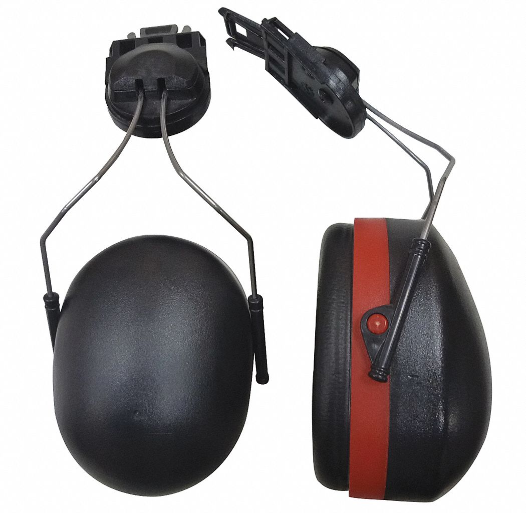 CONDOR Ear Muffs Hard HatMounted Earmuff, Passive, 18 dB NRR, PVC
