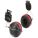 EARMUFFS, HARD HAT-MOUNT, RIGID, BLK,RED, POLYVINYL CHLORIDE/ABS, 18DB