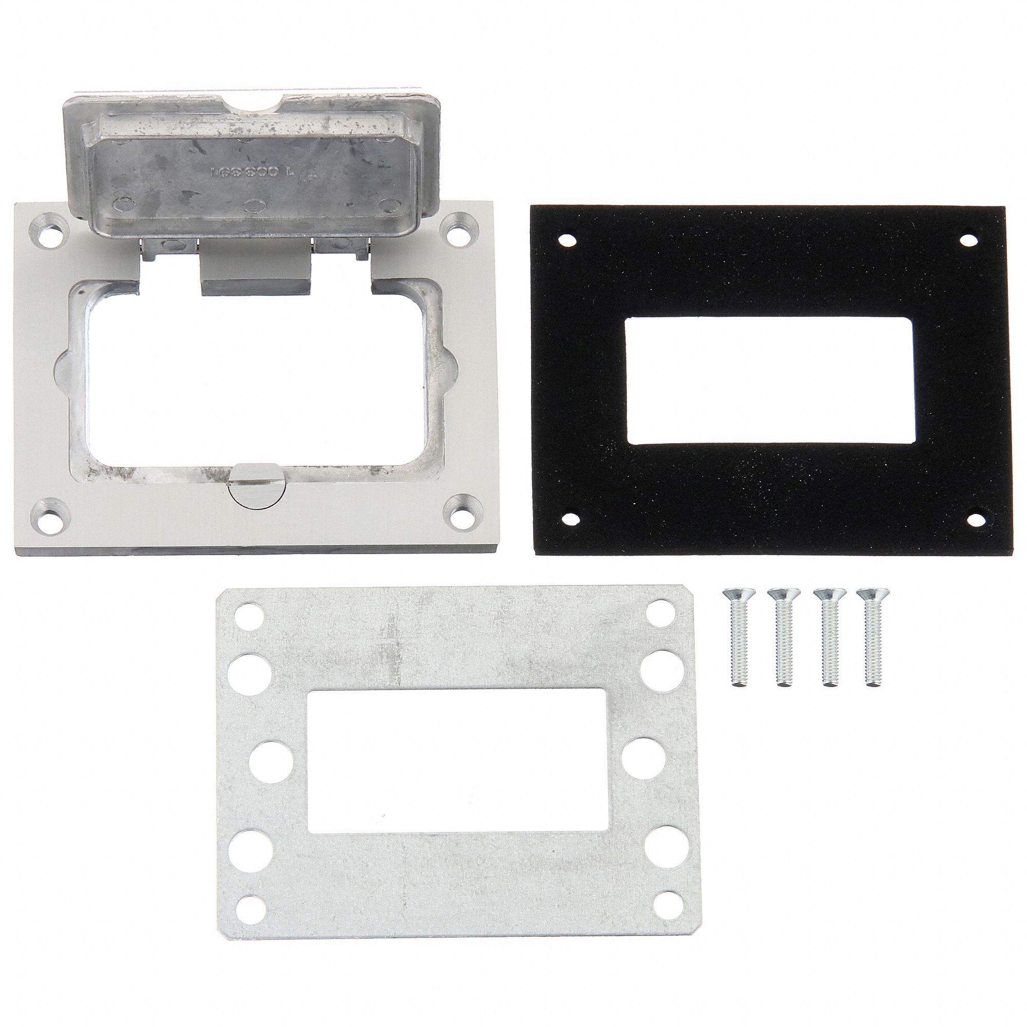 WIREMOLD GFI Cover Plate Rectangular, 4 5/16 in Lg, 3 5/16 in Wd