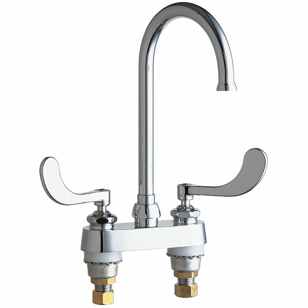 Gooseneck Faucet,Manual,Lever,Brass,Deck