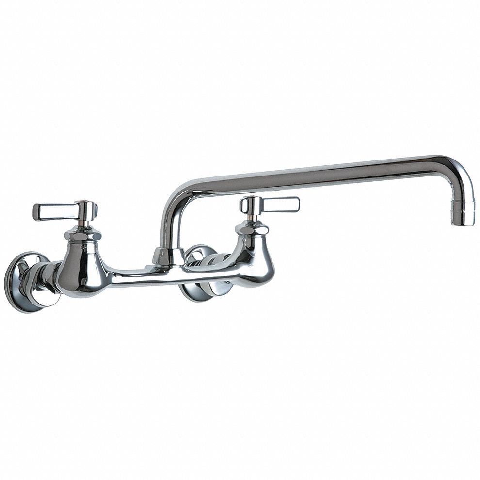 CHICAGO FAUCETS Straight Kitchen Faucet Chicago Faucets 540 Chrome   26Y196 AS01