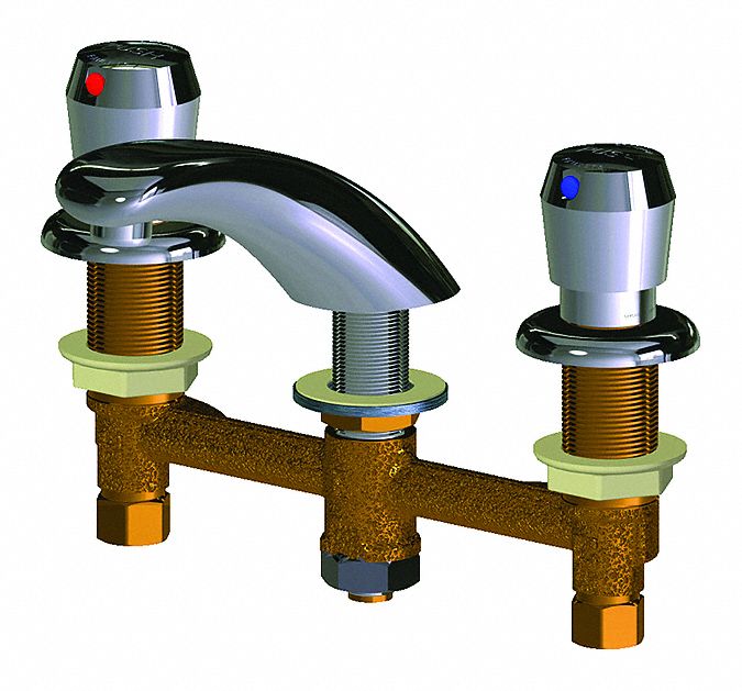 Chicago Faucets, 404, Low Arc Bathroom Faucet 26Y206404665ABCP