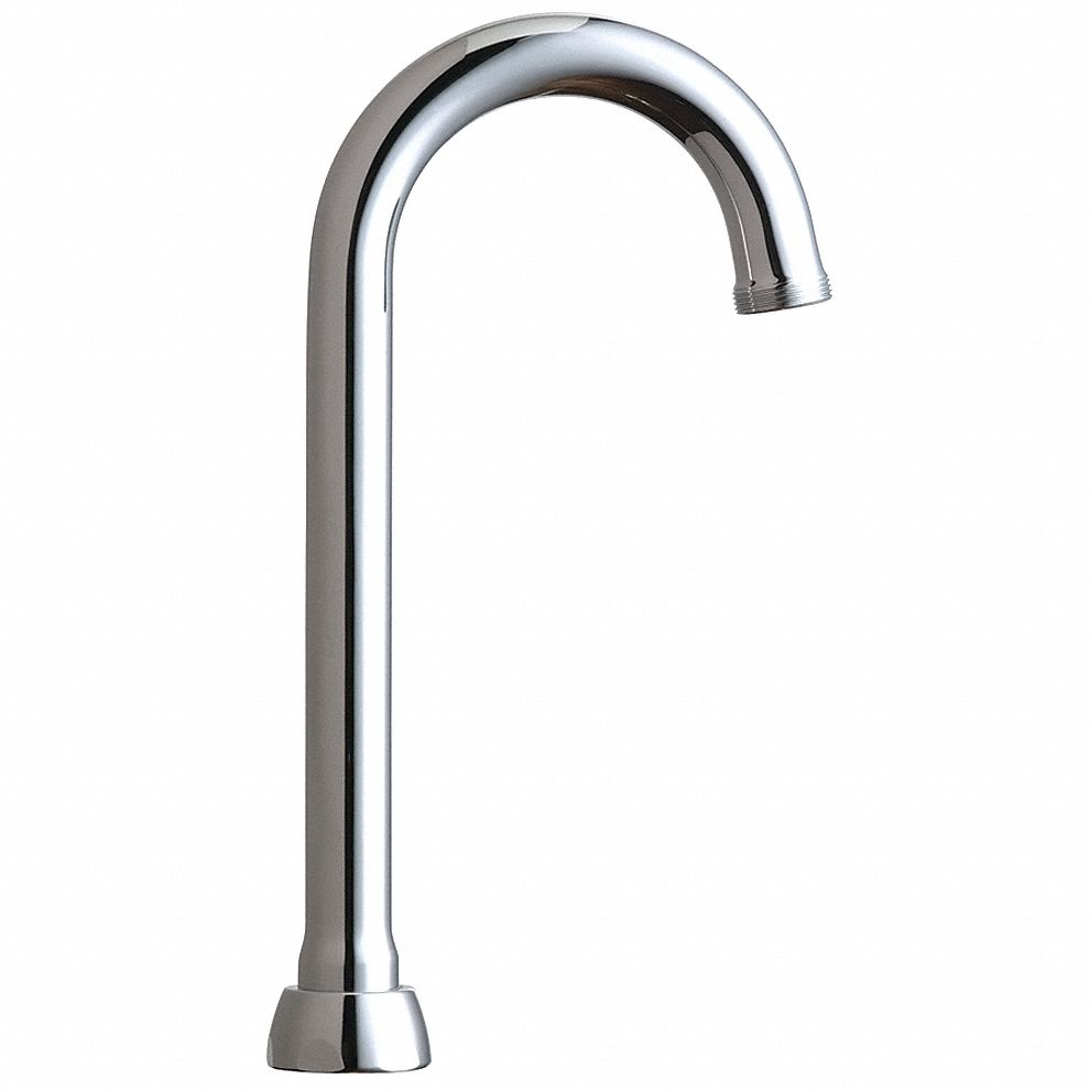Spout: Spout, Arc, Swivel Spout, Brass, Polished Chrome, Laminar, UNEF