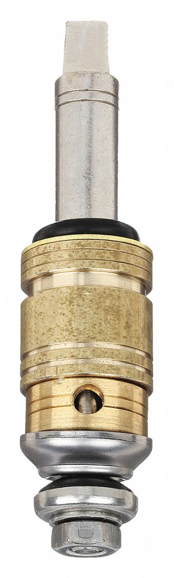 Cartridge: Use with Hot/Cold Water, Brass, Compression, (1) Cartridge