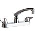 Low-Arc-Spout Dual-Dome-Lever-Handle Two-Hole Centerset Deck-Mount Kitchen Sink Faucets
