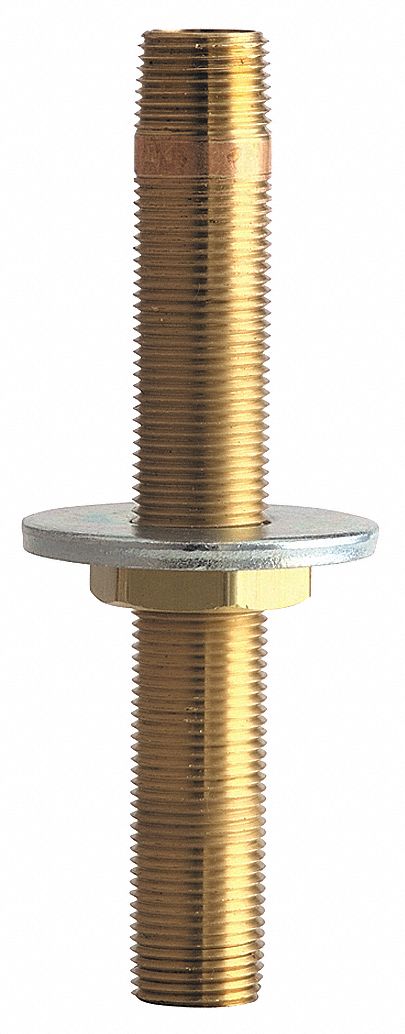 Inlet Shank: Chicago Faucets, Brass, Unfinished, Faucet, 4 3/4 in Overall Ht, Male