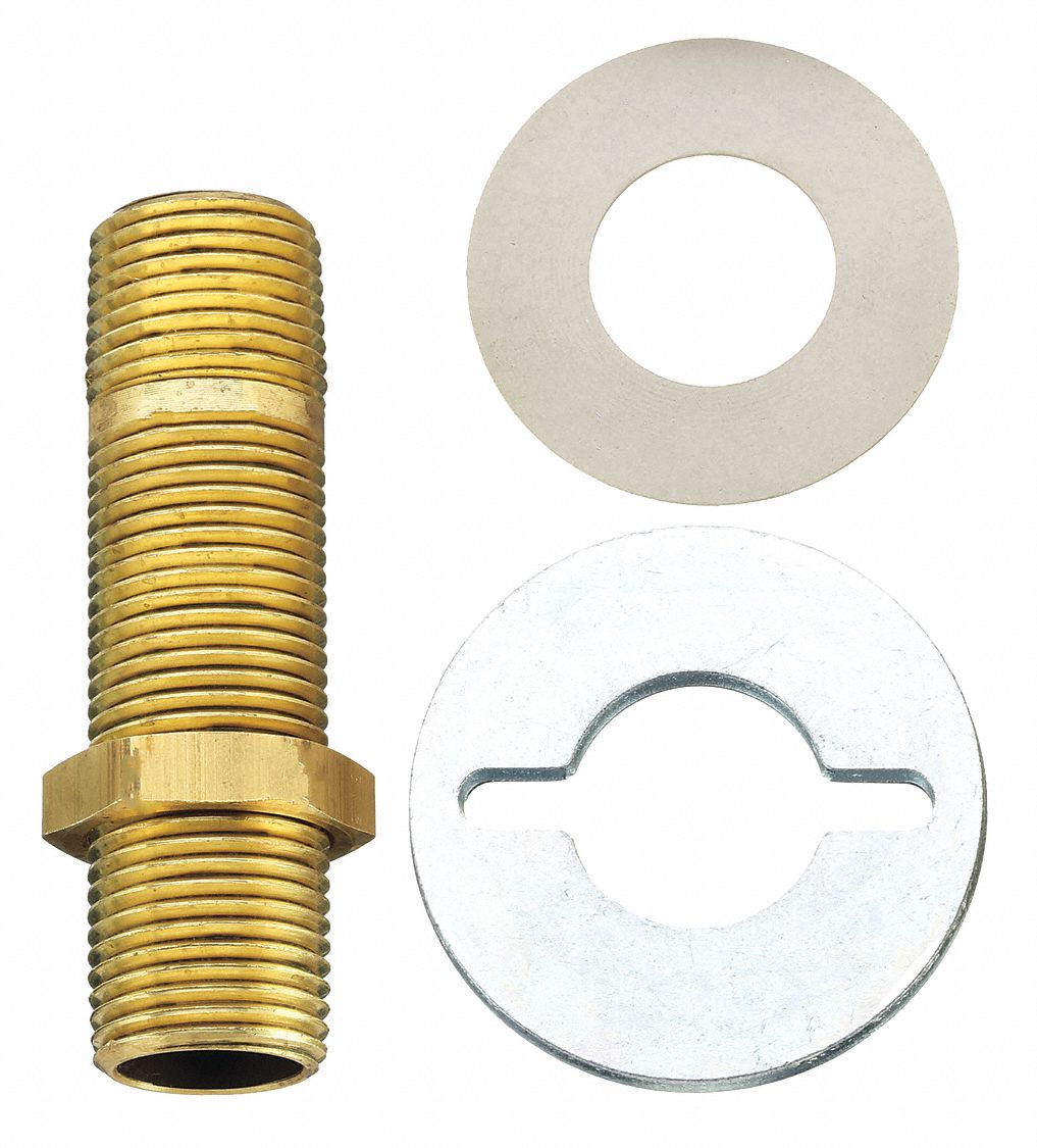 Inlet Shank: Chicago Faucets, Brass, Unfinished, Faucet, 3 in Overall Ht, Male