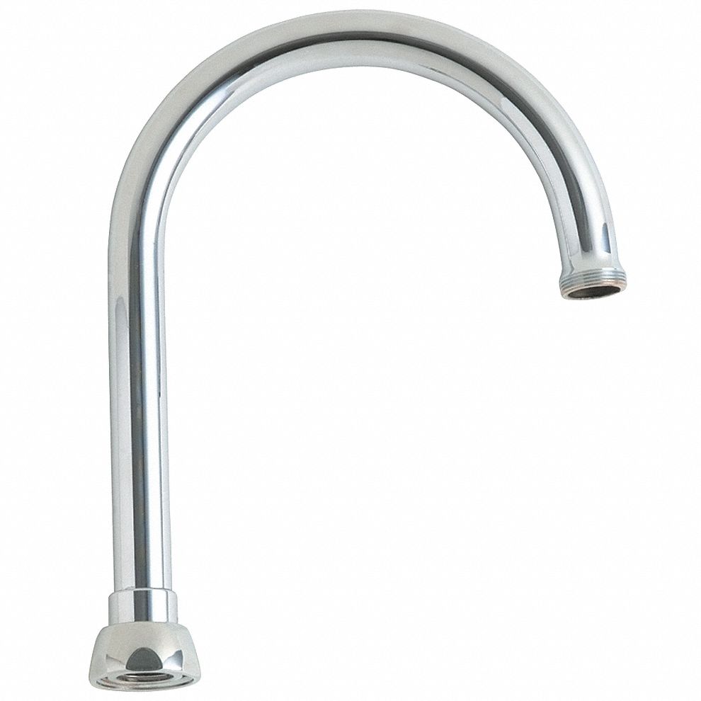 Gooseneck Faucet Spout, Fits Chicago Faucets Brand, Spout 26Y277