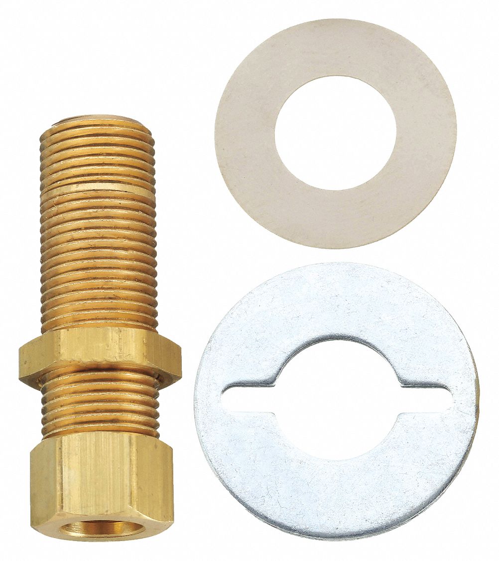 Inlet Shank: Chicago Faucets, Brass, Unfinished, Faucet, 2 13/16 in Overall Ht, Male