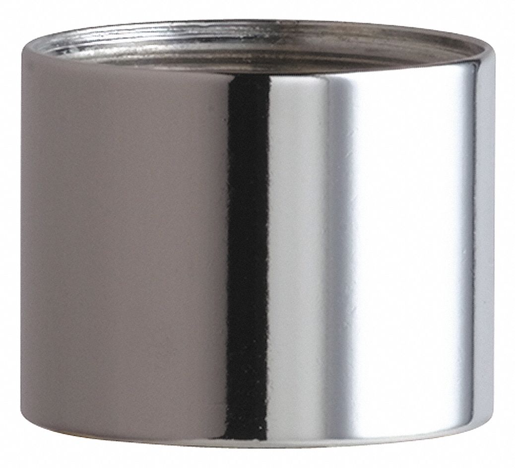 CHICAGO FAUCETS Faucet Outlet Adapter, Chrome, Brass 26Y287K1JKABCP