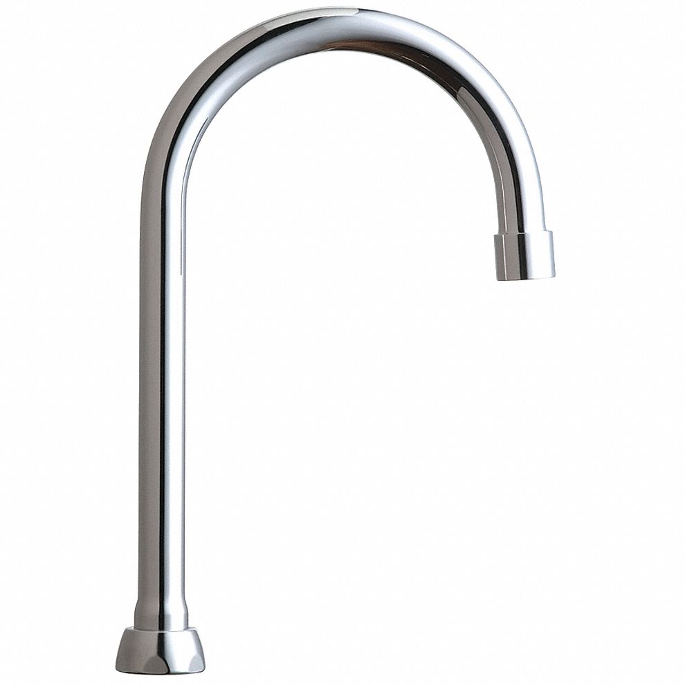 Spout: Spout, Gooseneck, Swivel Spout, Brass, Polished Chrome, Laminar, UNEF
