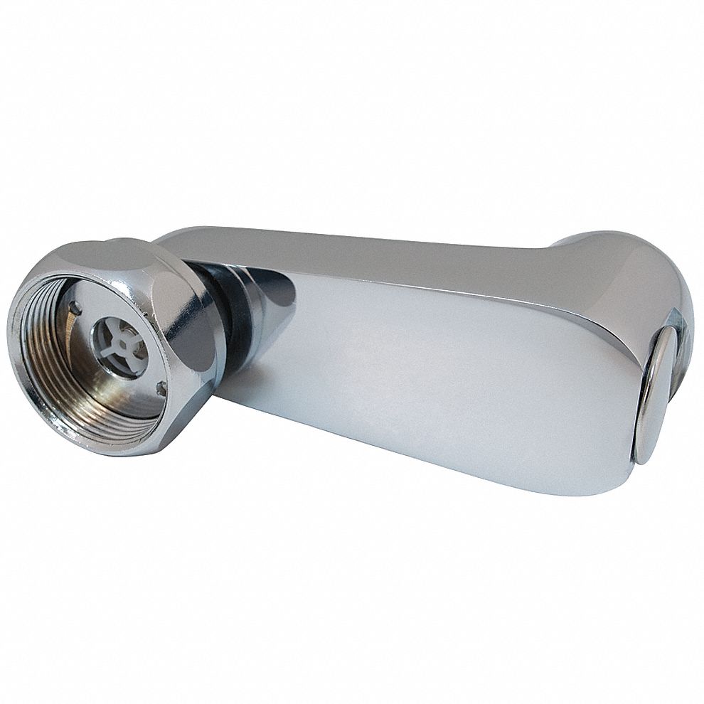 Supply Arm: Manual Faucets, Supply Arm, Single-Bend, Brass, Chrome, NPT