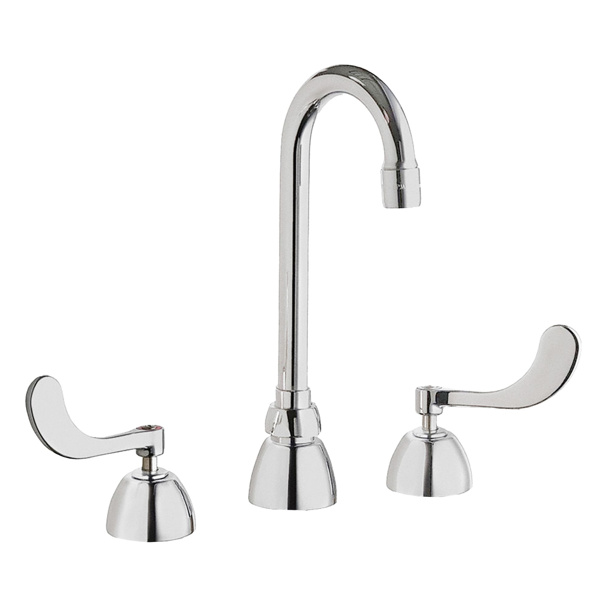 Gooseneck Kitchen/Bathroom Faucet: 786, Cast Brass, Widespread, Deck, 2 Handles