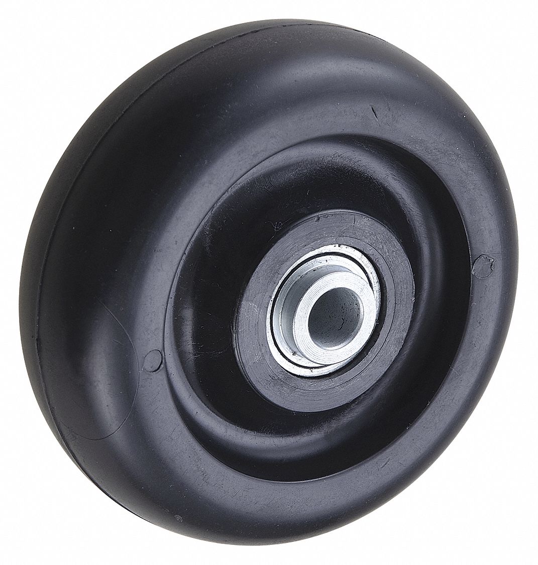 POLYOLEFIN TREAD WHEEL, 3½ IN WHEEL DIAMETER, 1¼ IN WHEEL W, 250 LB LOAD RATING