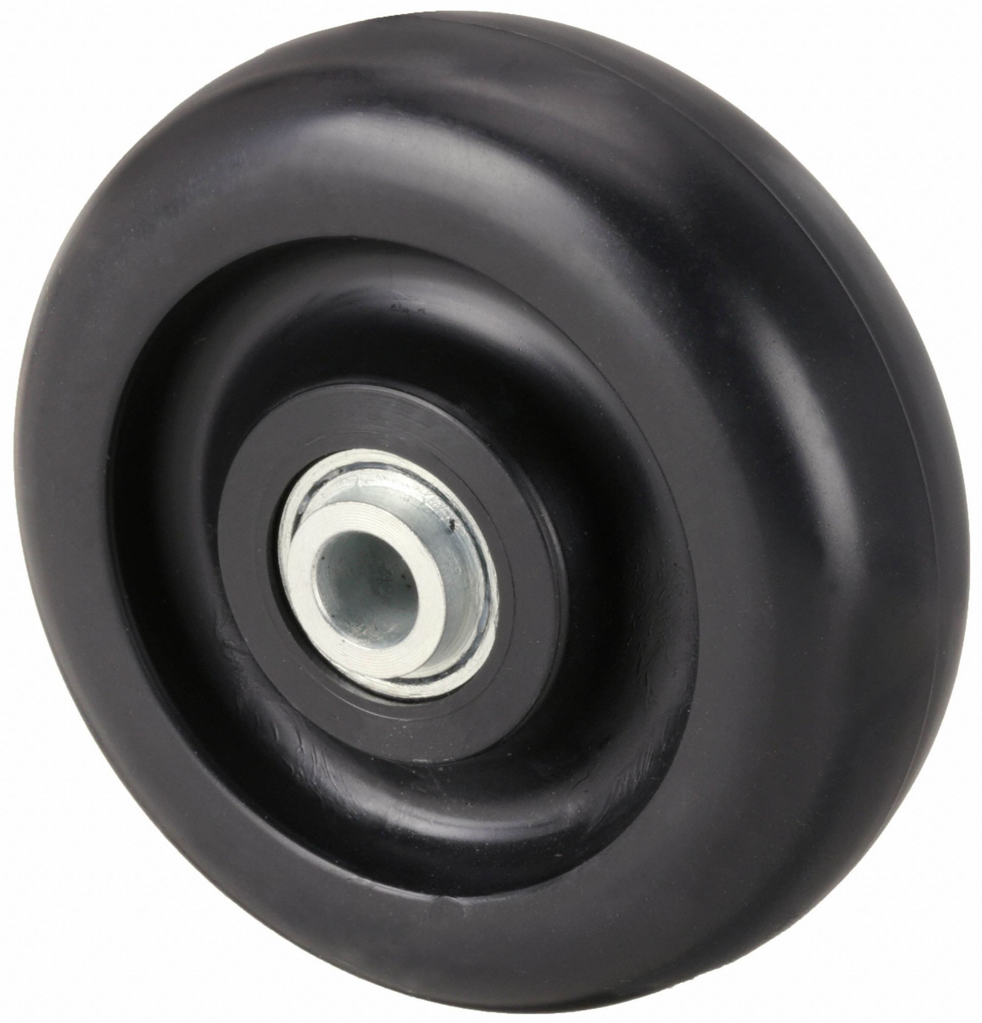 Caster Wheel: 3 1/2 in Wheel Dia., 1 1/4 in Wheel Wd, Polyolefin, 250 lb Load Rating