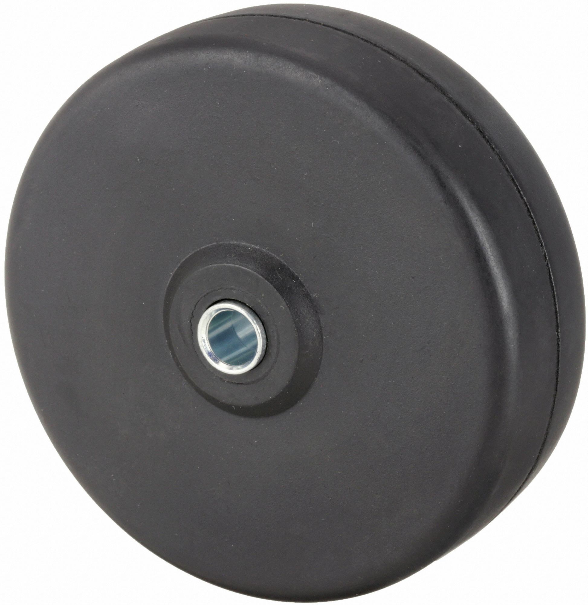 4 in Wheel Dia., 1 1/4 in Wheel Wd, Solid Rubber Wheel 26Y350PHR