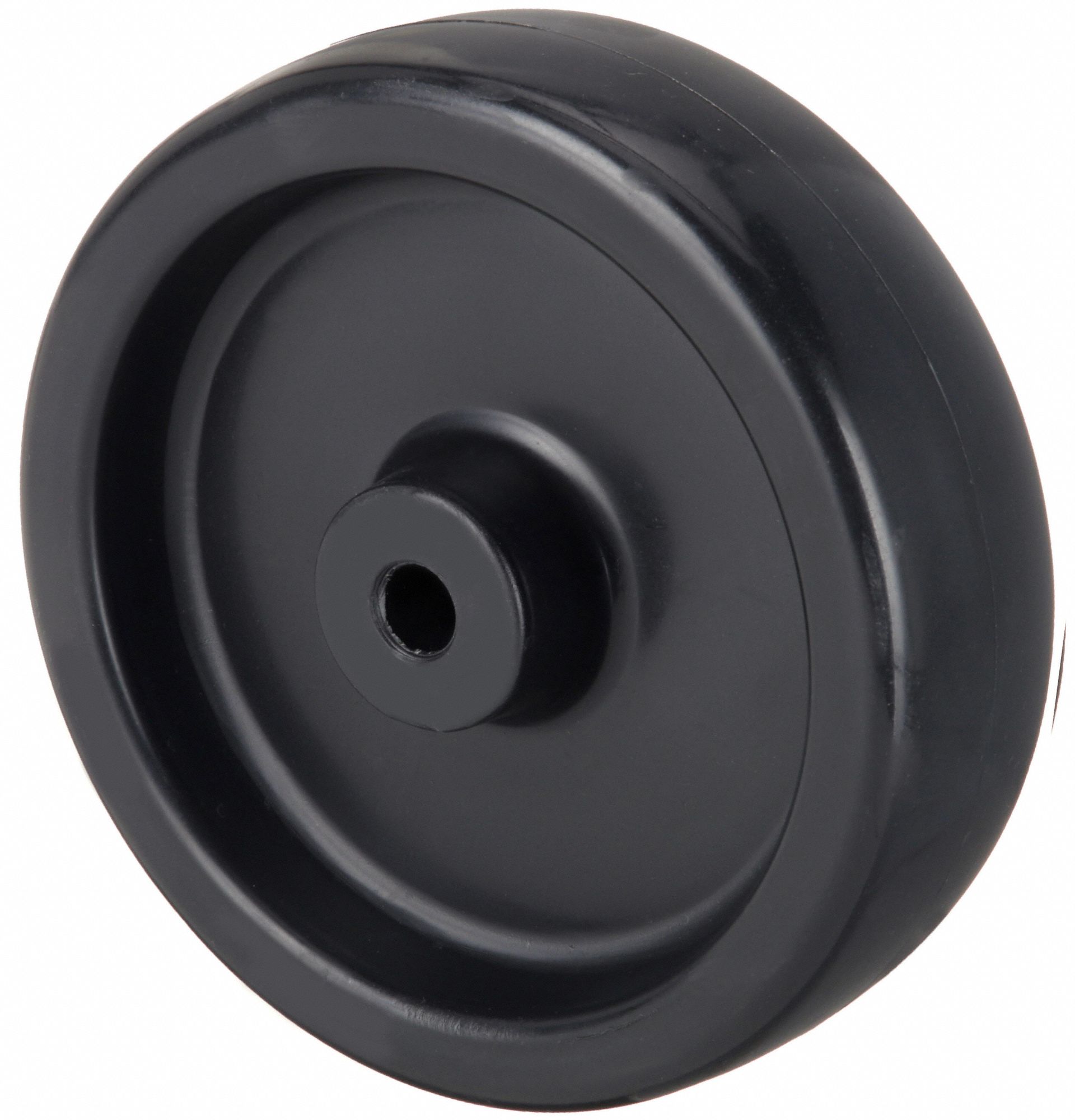 Caster Wheel: 5 in Wheel Dia., 1 1/2 in Wheel Wd, Polyolefin, 350 lb Load Rating