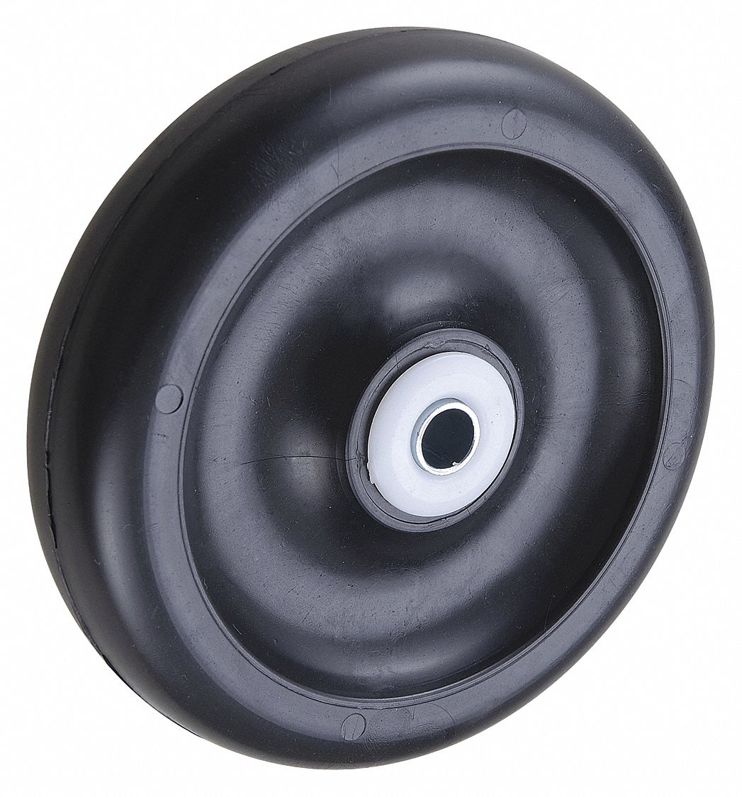 GRAINGER APPROVED Polyolefin Tread Wheel, 5 in Wheel Dia., 350 lb Load