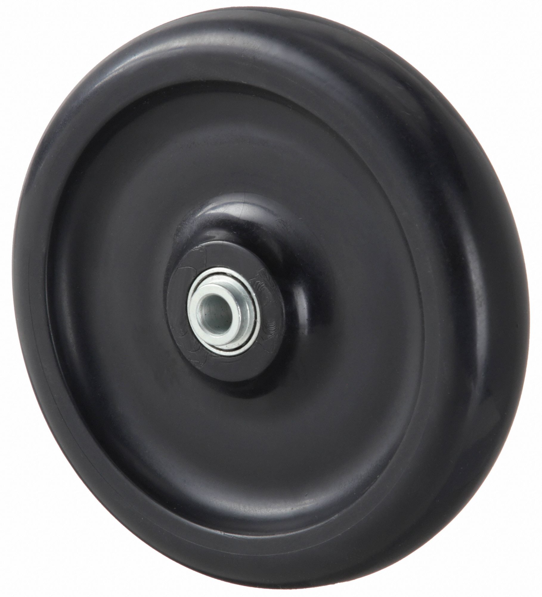 Caster Wheel: 6 in Wheel Dia., 1 1/4 in Wheel Wd, Polyolefin, 450 lb Load Rating