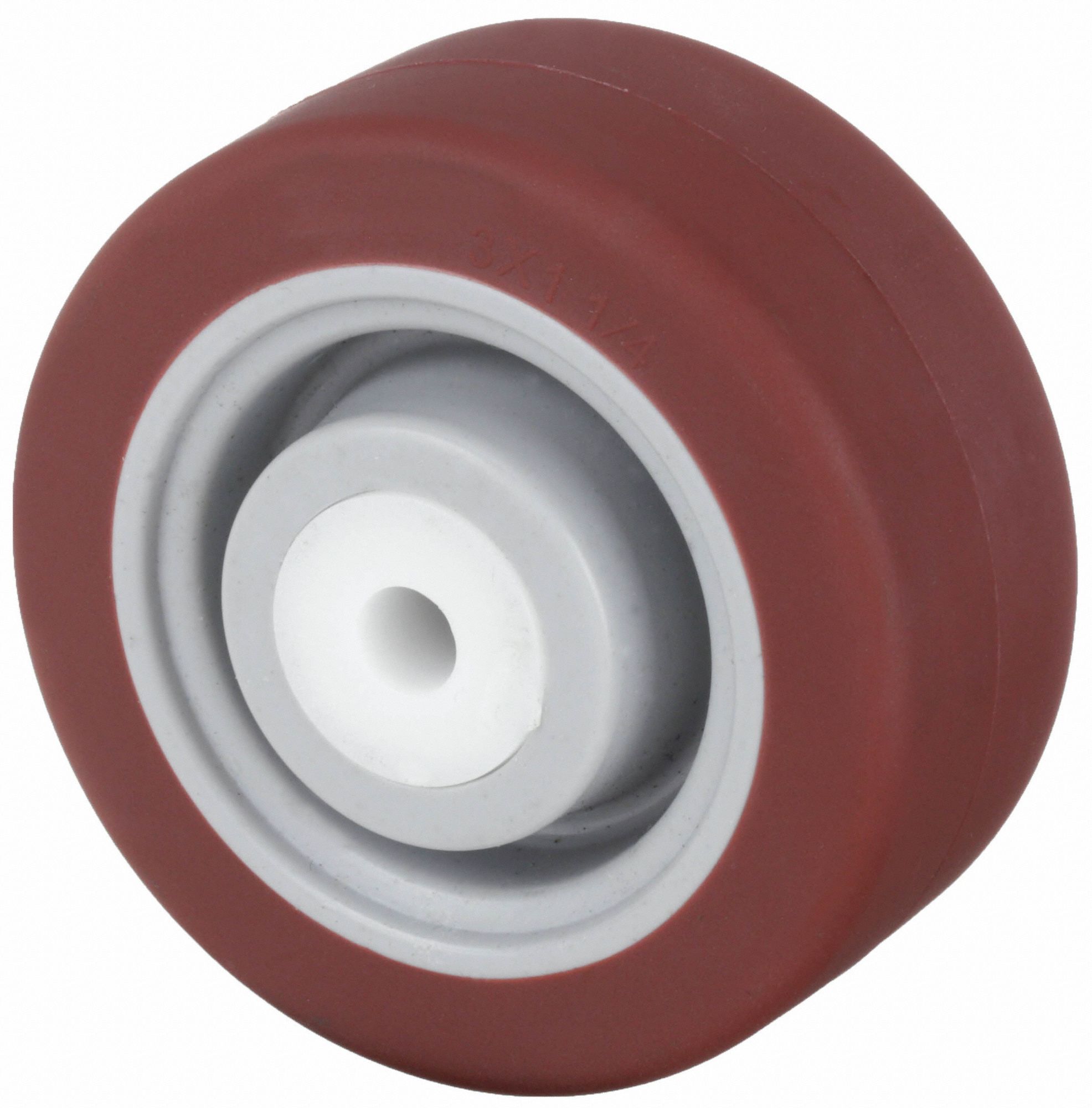 3 in Wheel Dia., 1 1/4 in Wheel Wd, Polyurethane Tread on Aluminum Core ...