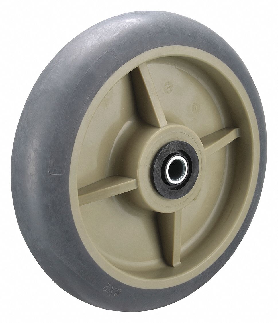 Caster Wheel 8 dia 600 lb Gray