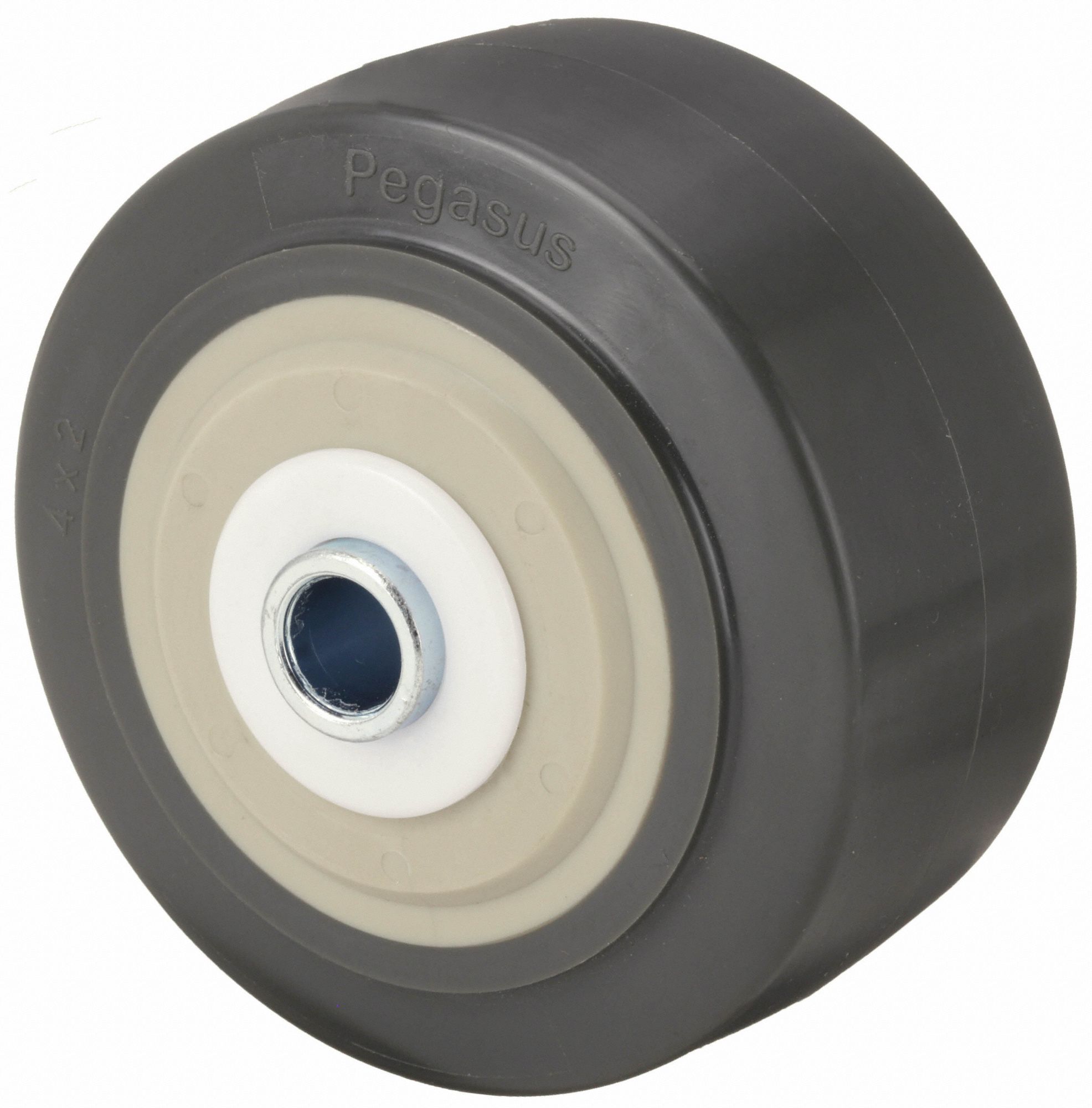 CASTER WHEEL,POLYURETHANE,4" DIA,600LBS.