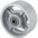 IRON TREAD WHEEL, 5 IN WHEEL DIAMETER, 2 IN WHEEL W, 1,300 LB LOAD RATING, EXTRA HARD