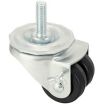 Low-Profile Easy-Turn Threaded Stem Casters