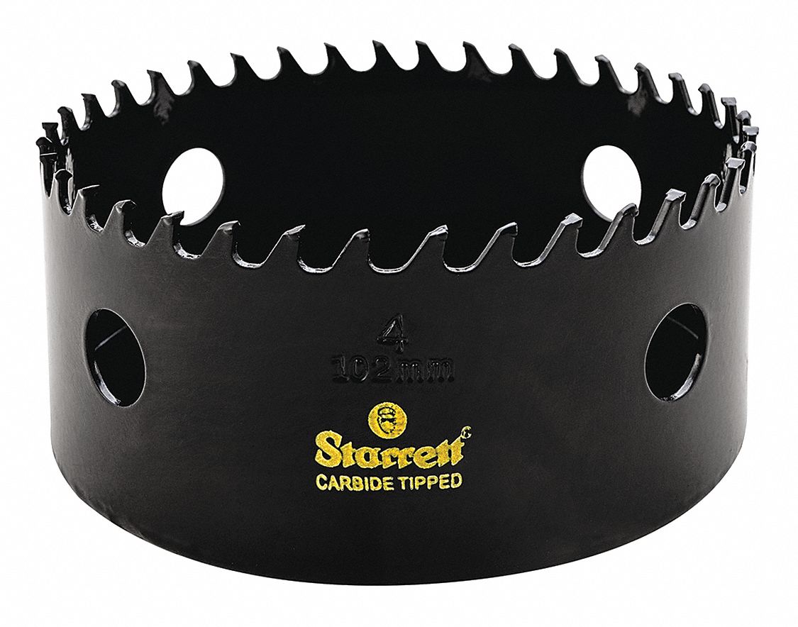 HOLE SAW, TUNGSTEN CARBIDE TEETH, 5/8"-18 THREAD, CALIFORNIA PROP 65