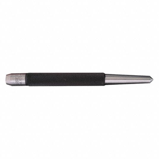 STARRETT 4 in Steel Center Punch with Knurled Finish - 26Y854|117E ...