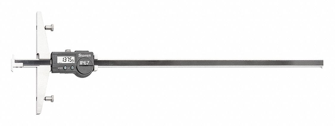STARRETT, 0 in to 16 in /0 mm to 400 mm, IP67, Blade-Style Digital