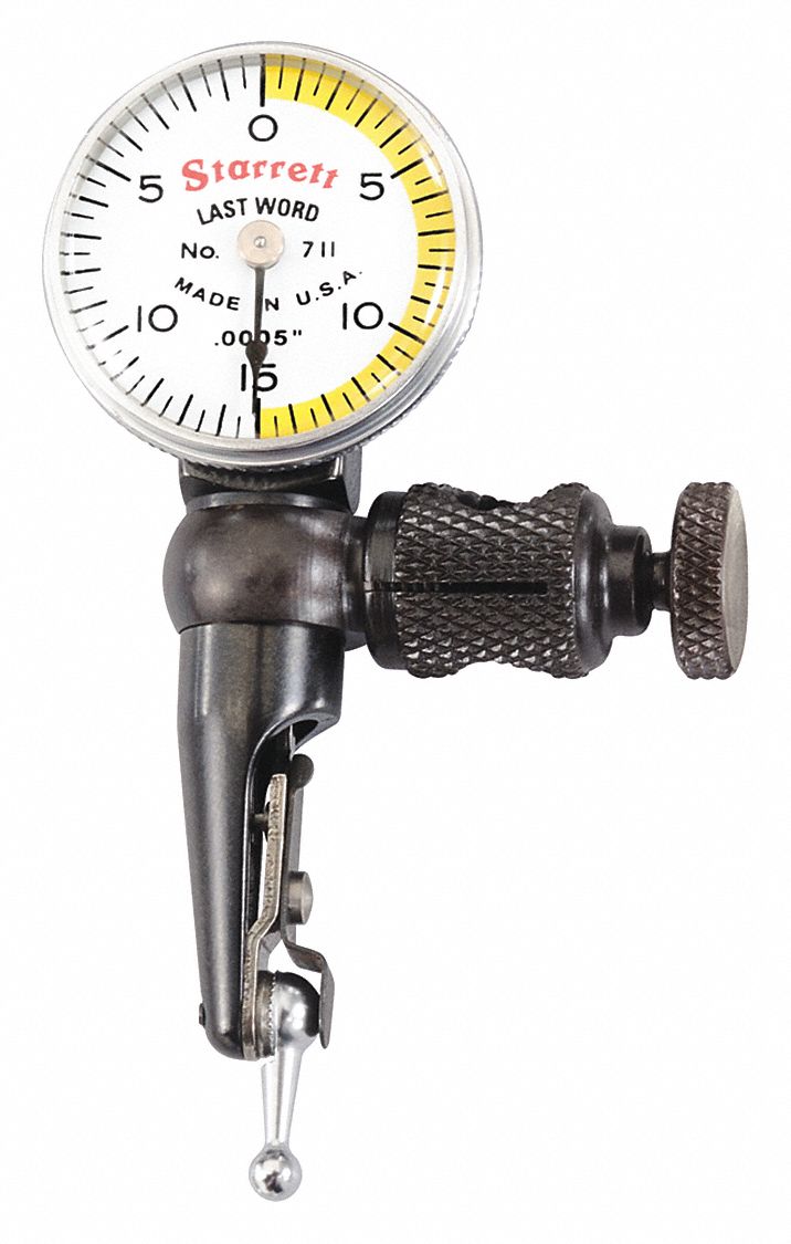 STARRETT Item SwivelHead Dial Test Indicator, Test Indicator Style