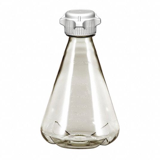 Foxx Life Sciences 2 000 Ml 67 6 Oz Plastic Erlenmeyer Flask Clear Height 265 Mm 6 Pk 26zv32 248 5231 Oem Grainger