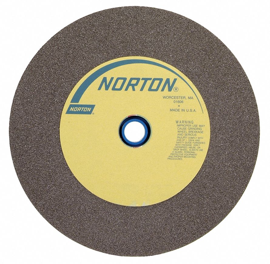 NORTON Straight Grinding Wheel 12 in Abrasive Wheel Dia, 1 1/2 in