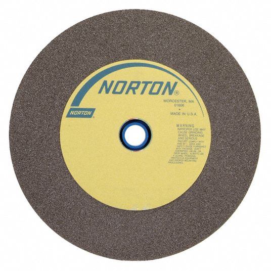 NORTON, 12 in Dia, 1 1/2 in Arbor, Straight Grinding Wheel 26ZV7266253263054 Grainger