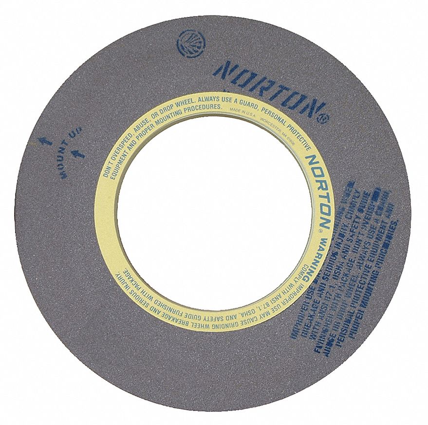 NORTON Straight Grinding Wheel 20 in Abrasive Wheel Dia, 12 in Arbor