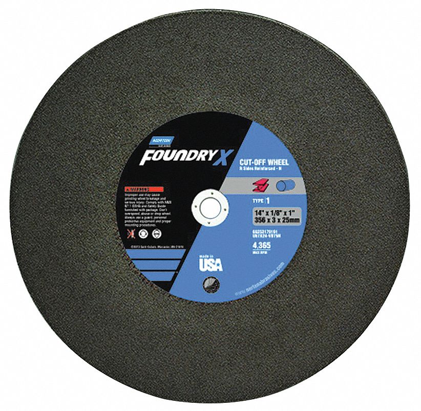 Cut-Off Wheel 14 in Dia AO 24 G Black