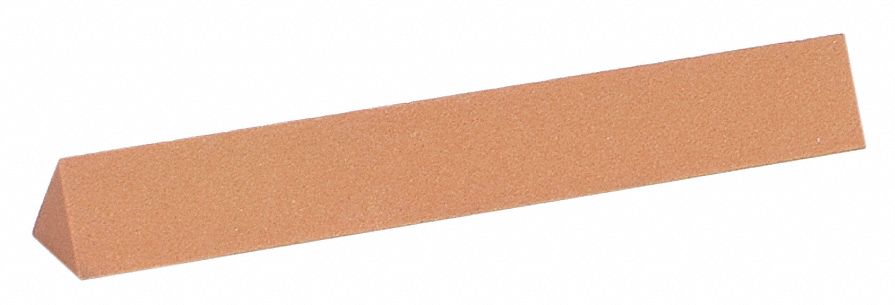 Sharpening File: Triangular, 4 in L x 1/2 in W x 1/2 in H, Aluminum Oxide, Fine, FF144, 5 PK