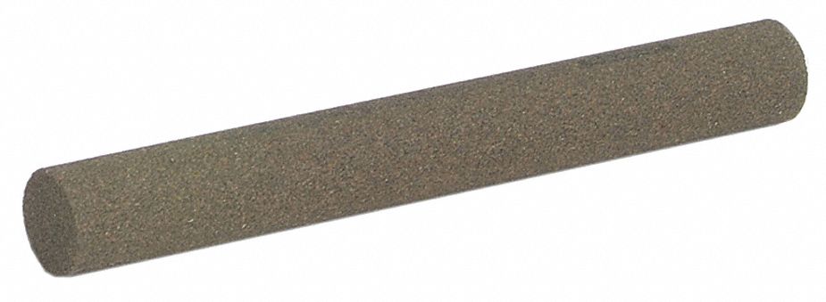 Sharpening File: Round, 6 in L x 1/2 in W, Aluminum Oxide, Medium, MF246, 5 PK