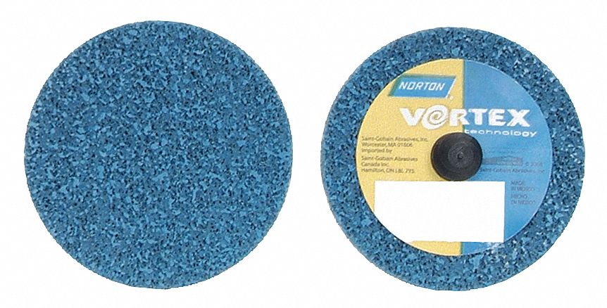 UNITIZED WHEEL, 2 IN DIAMETER X ¼ IN W, TR QUICK-CHANGE, ALUMINUM OXIDE, MEDIUM, SOFT (2), SOFT