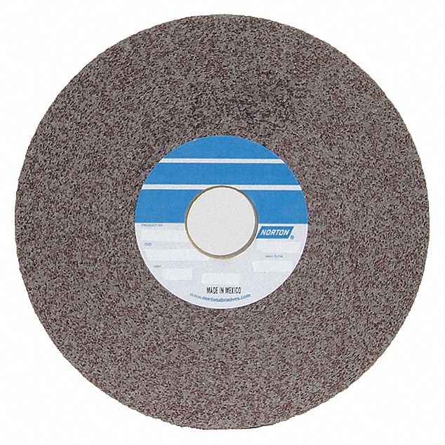 CONVOLUTE WHEEL, 6 IN DIAMETER X 1 IN W, 1 IN ARBOUR, ALUMINUM OXIDE, MEDIUM, HARD (8), HARD, 3 PK