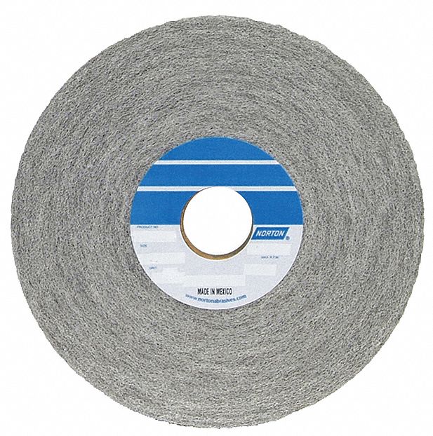 Convolute Wheel: 6 in Dia x 1 in W, 1 in Arbor, Aluminum Oxide, Medium, Medium (6), 3 PK